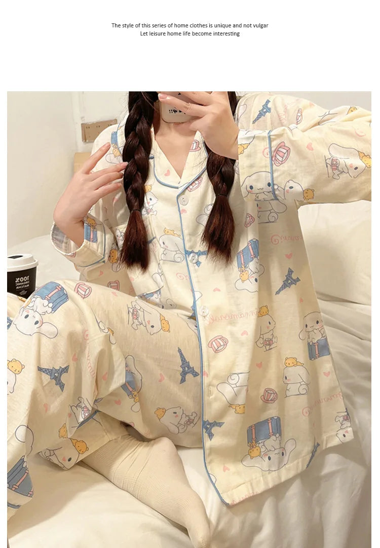 Pyjama Kawaii Cinnamoroll - Ensemble Doux et Confortable