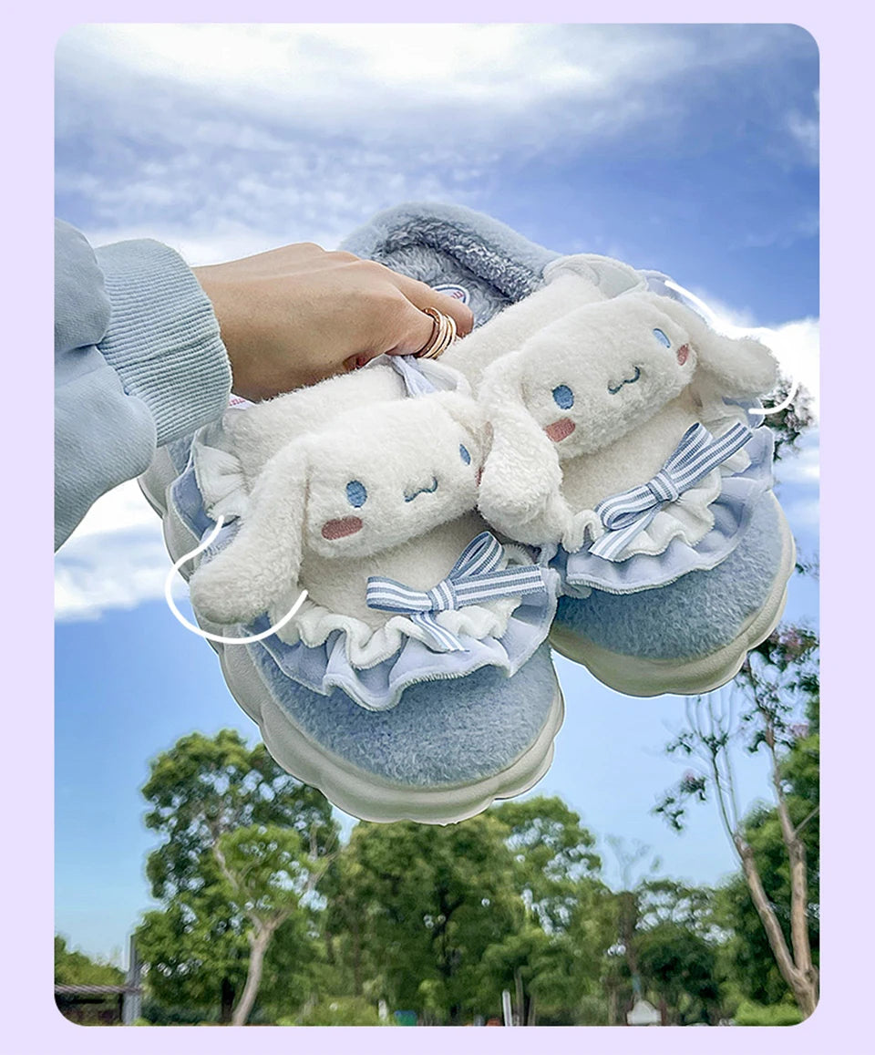 Chaussons Kawaii Cinnamoroll & Hello Kitty - Hiver  Univers Kawaii   