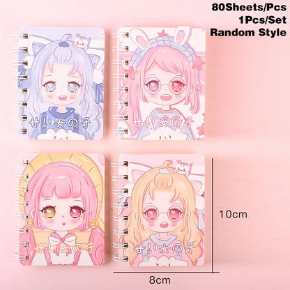 Carnet Kawaii à Spirales 🐻 | Mini Bloc-Notes Portable F