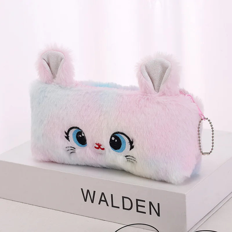 Trousse Kawaii en Peluche Chat