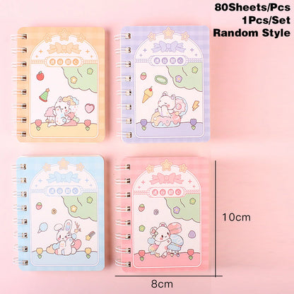 Carnet Kawaii à Spirales 🐻 | Mini Bloc-Notes Portable D