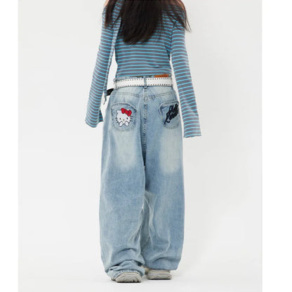 Jean Baggy Taille Haute - Sanrio  Univers Kawaii   