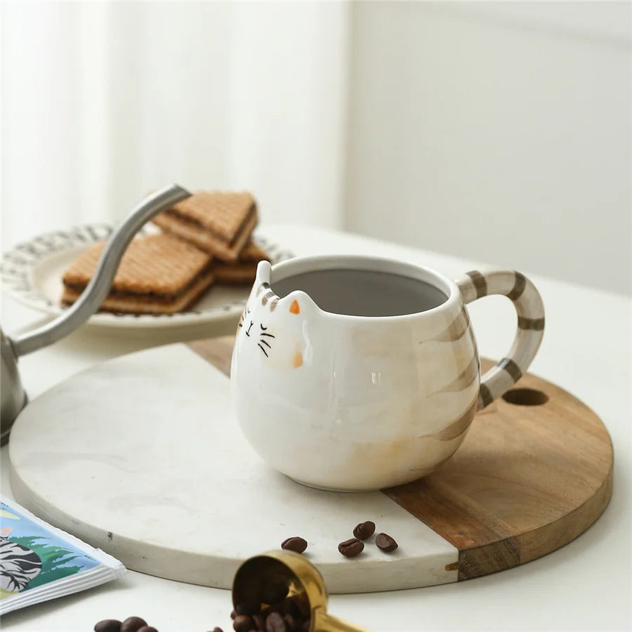 Mug Kawaii en Céramique - Tasse Chat Mignon 380ML