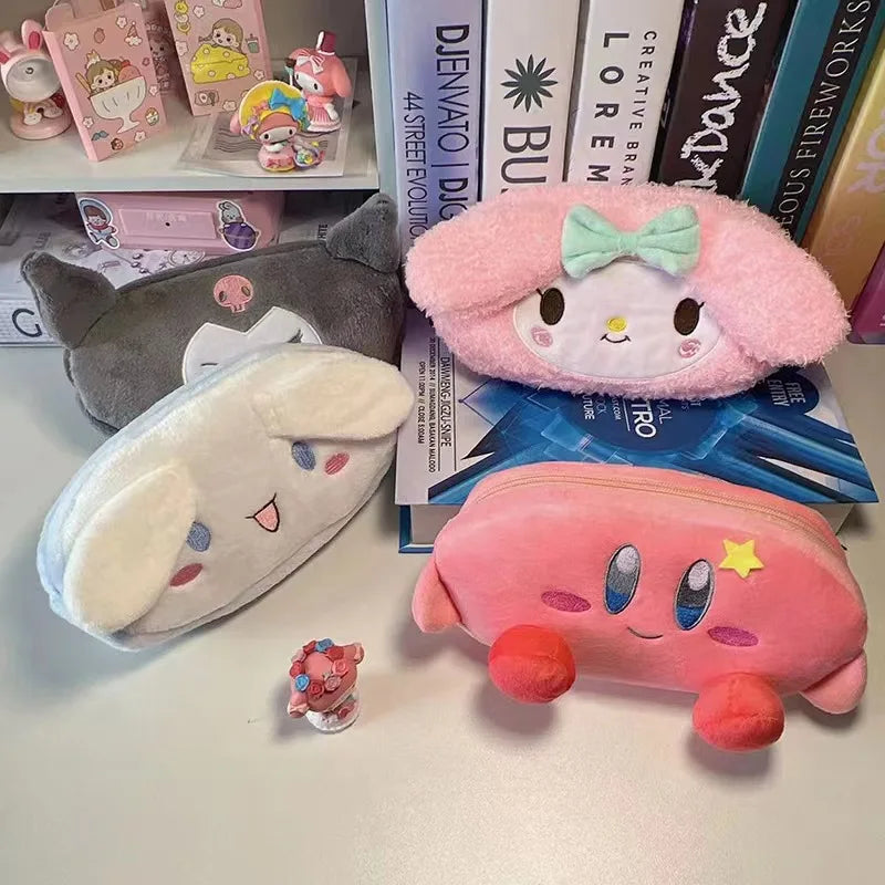 Trousse Kawaii Kirby & Sanrio en Peluche