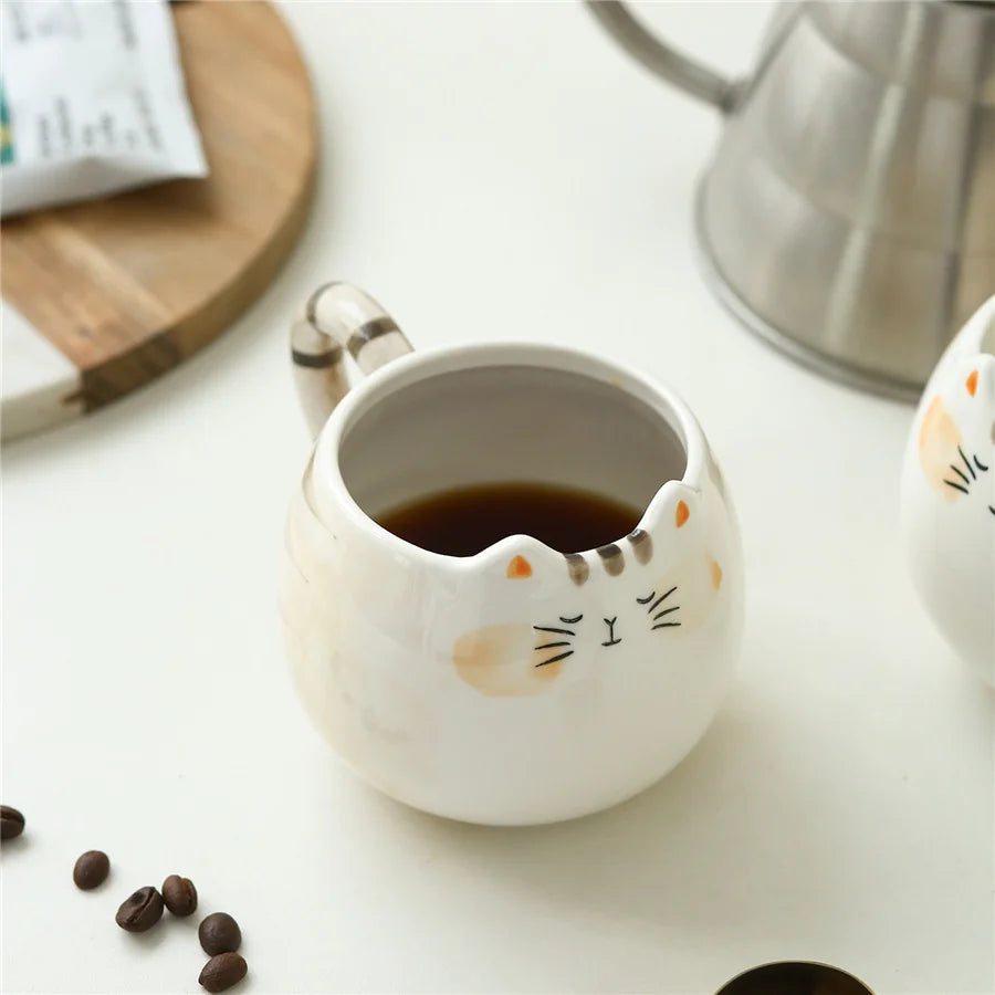 Mug Kawaii en Céramique - Tasse Chat Mignon 380ML