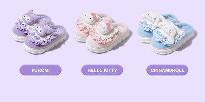 Chaussons Kawaii Cinnamoroll & Hello Kitty - Hiver  Univers Kawaii   