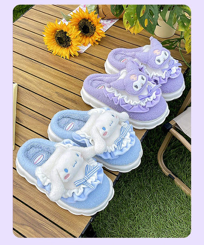 Chaussons Kawaii Cinnamoroll & Hello Kitty - Hiver  Univers Kawaii   