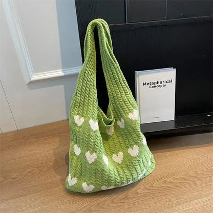 Tote bag - Cœurs Tote bag Sacmignon.com Menthe Fraîche  