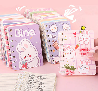 Carnet Kawaii à Spirales 🐻 | Mini Bloc-Notes Portable