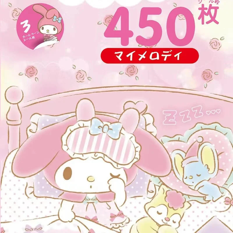 Autocollants Kawaii - Sanrio 450 pièces  Univers Kawaii My Melody  