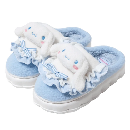 Chaussons Kawaii Cinnamoroll & Hello Kitty - Hiver  Univers Kawaii Cinnamoroll 38-39 