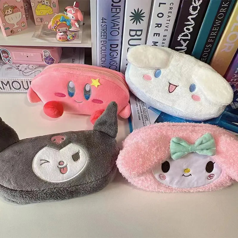 Trousse Kawaii Kirby & Sanrio en Peluche