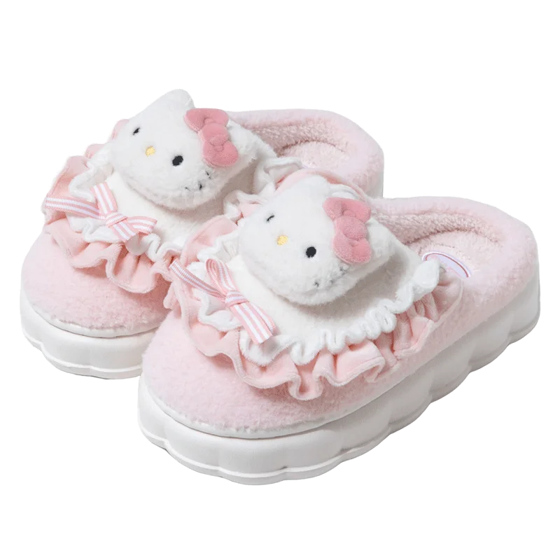 Chaussons Kawaii Cinnamoroll & Hello Kitty - Hiver  Univers Kawaii Hellokitty 38-39 