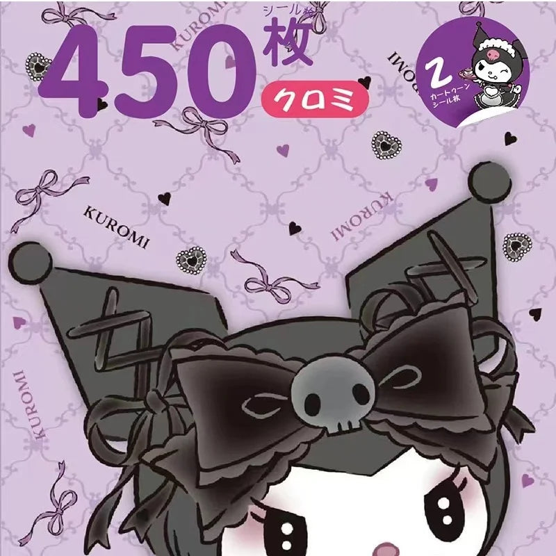 Autocollants Kawaii - Sanrio 450 pièces  Univers Kawaii Kuromi  