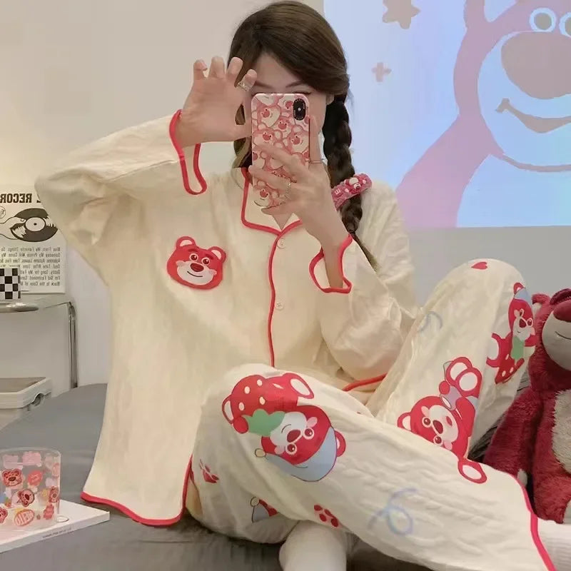 Pyjama d'Hiver Kawaii  Univers Kawaii Rouge M 40-50kg 