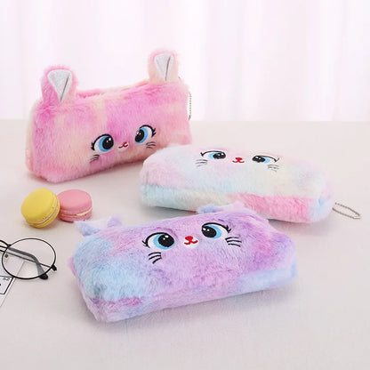 Trousse Kawaii en Peluche Chat