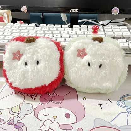 Porte-Monnaie Kawaii en Peluche Pomme