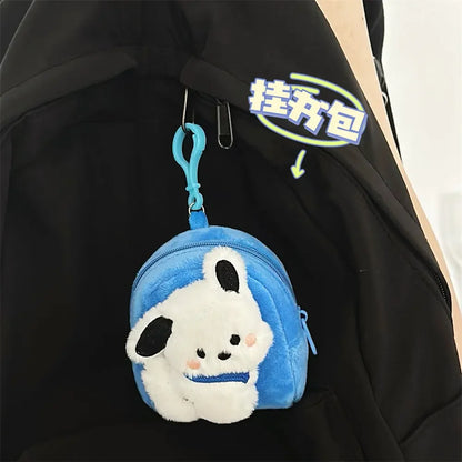 Sanrio Pochacco Coin Purse Cute Cartoon Fashion Plush Doll Key Ring Schoolbag Decoration Kawaii Children Girls Holiday Gifts