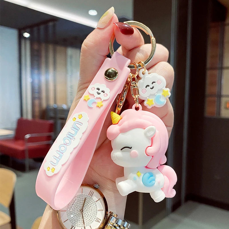 Porte-Clés Licorne Kawaii  Univers Kawaii Rose  