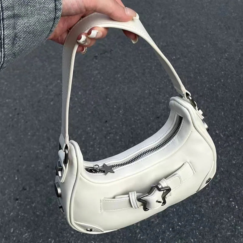 Sac à Bandoulière - Style y2k  Univers Kawaii Blanc  